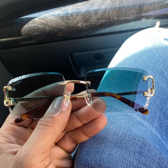 Green tint Cartier glasses - Picture 1 of 2